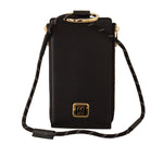 Dolce & Gabbana Elegant Black Leather Strapped Women's Wallet