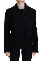 Dolce & Gabbana Elegant Double Breasted Wool-Silk Women's Jacket
