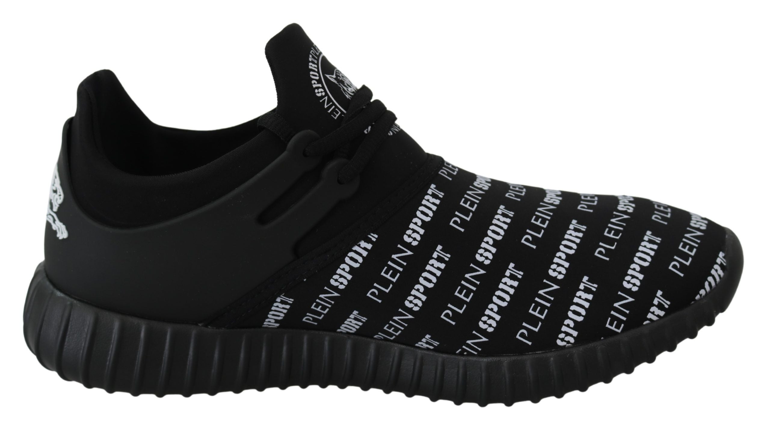 Plein Sport Black Polyester Runner Henry Sneakers Men's Shoes