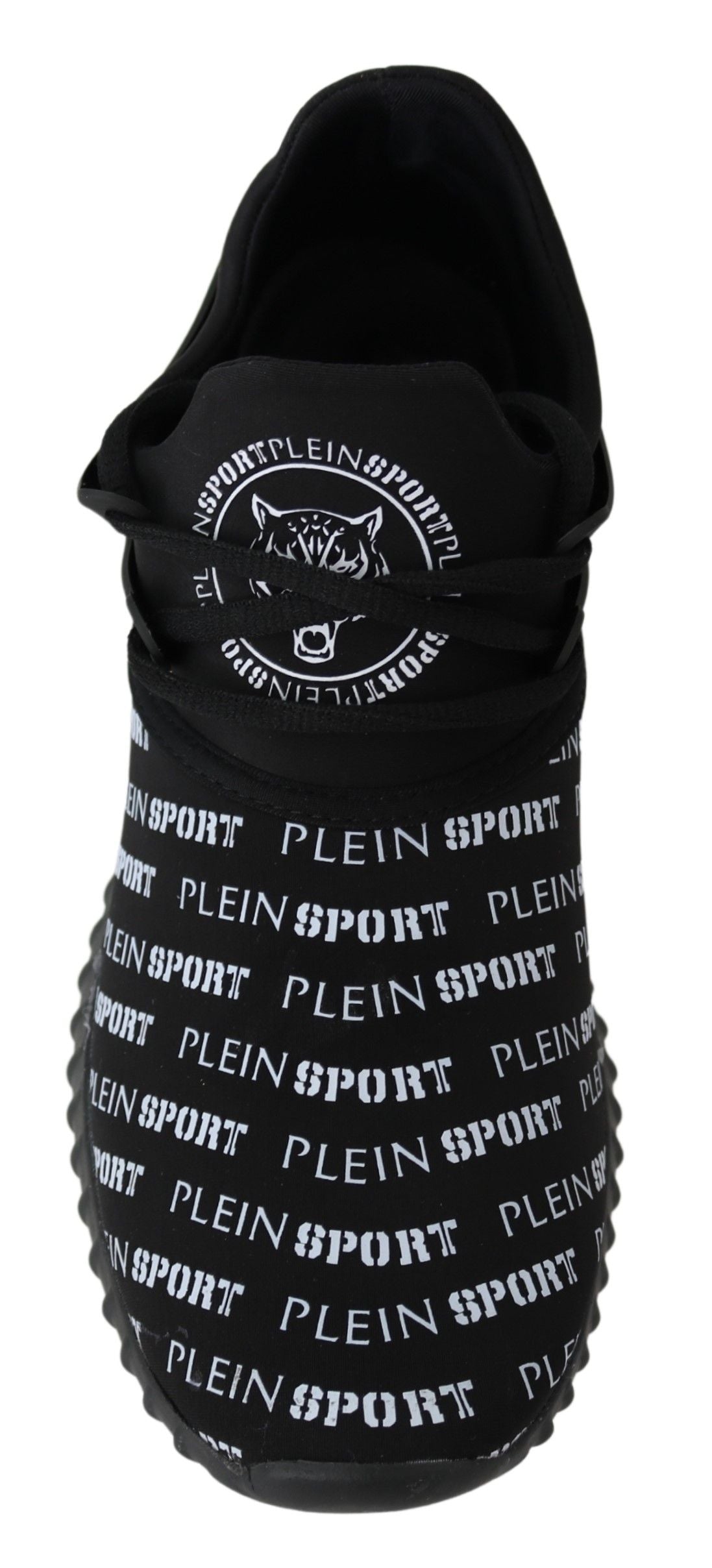 Plein Sport Black Polyester Runner Henry Sneakers Men's Shoes