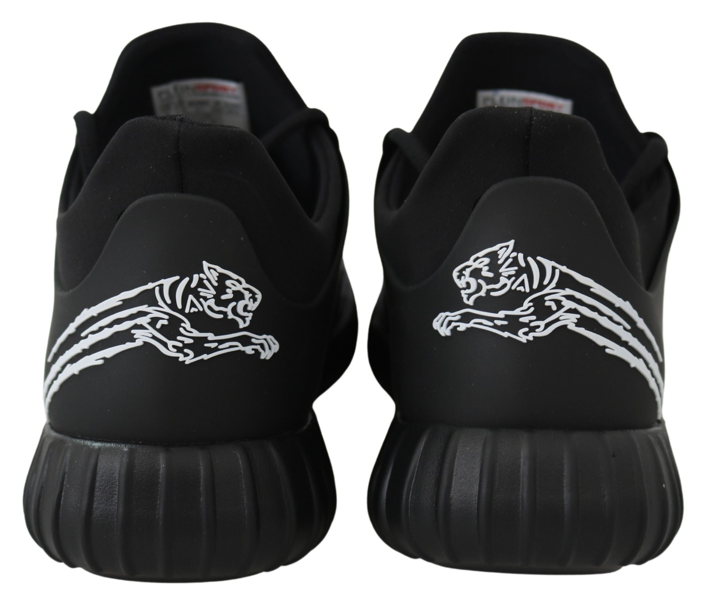 Plein Sport Black Polyester Runner Henry Sneakers Men's Shoes