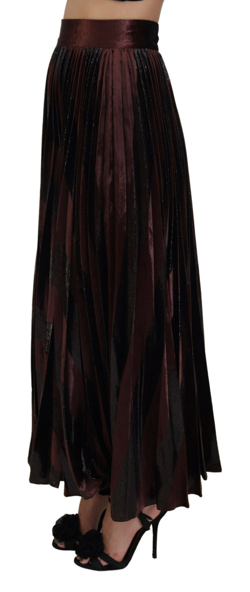 Dolce & Gabbana Elegant High Waist A-Line Maxi Women's Skirt