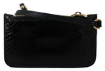 Dolce & Gabbana Elegant Python Pattern Leather Wristlet Women's Wallet