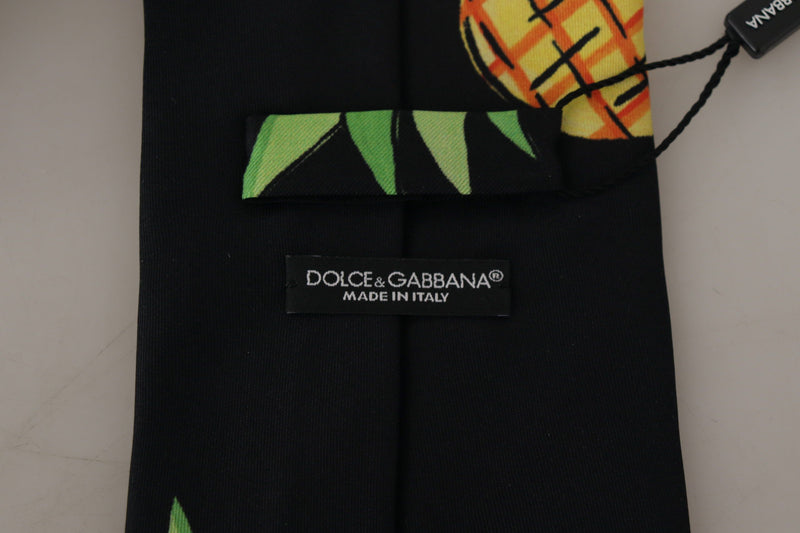 Dolce & Gabbana Elegant Black Silk Tie for Sophisticated Men's Style