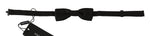 Dolce & Gabbana Elegant Black Polka Dot Silk Bow Men's Tie