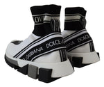 Dolce & Gabbana Chic Black and White Sorrento Slip-On Women's Sneakers