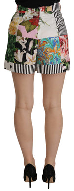 Dolce & Gabbana Floral High Waist Hot Pants Women's Shorts