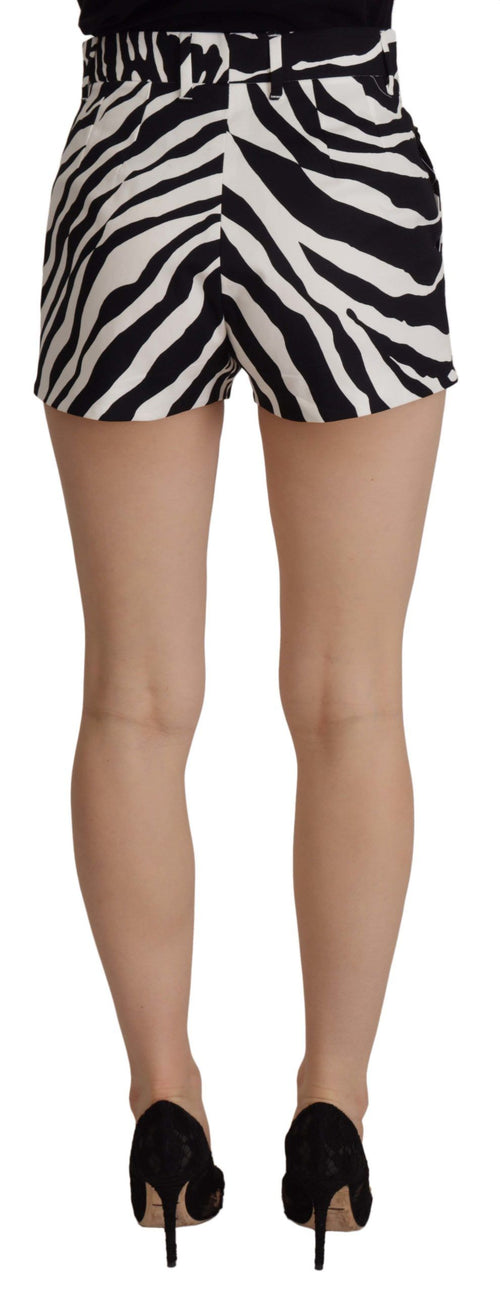 Dolce & Gabbana Zebra Print Mid Waist Hot Women's Pants
