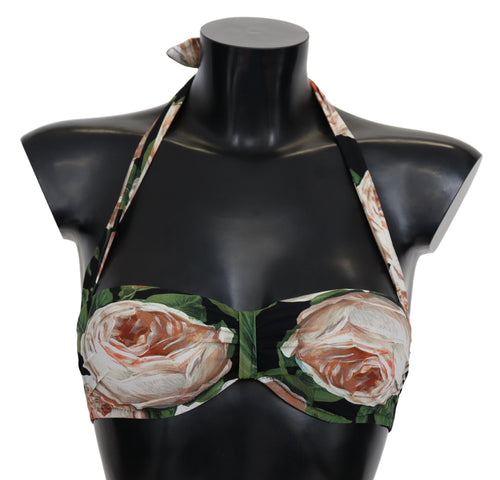 Dolce & Gabbana Elegant Floral Print Bikini Women's Top