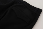 Dolce & Gabbana Elegant Black Tapered Wool Men's Trousers