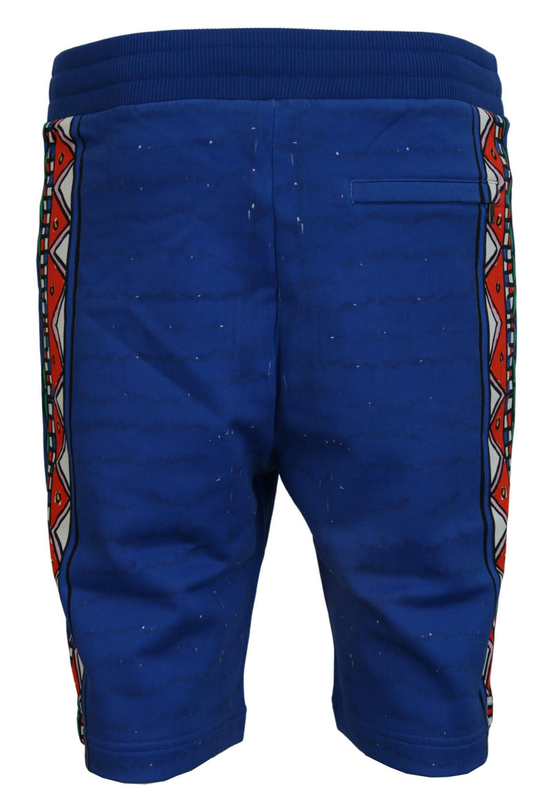 Dolce & Gabbana Elegant Multicolor Printed Cotton Men's Shorts