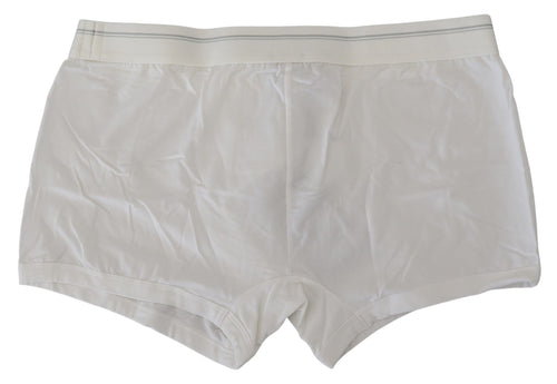 Dolce & Gabbana Elegant White Cotton Blend Boxer Men's Shorts