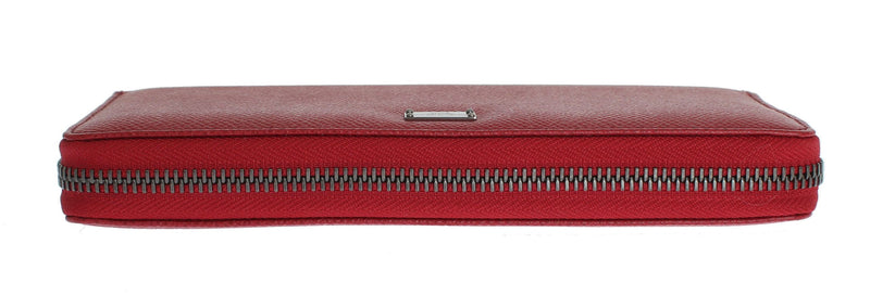 Dolce & Gabbana Elegant Red Leather Continental Women's Wallet