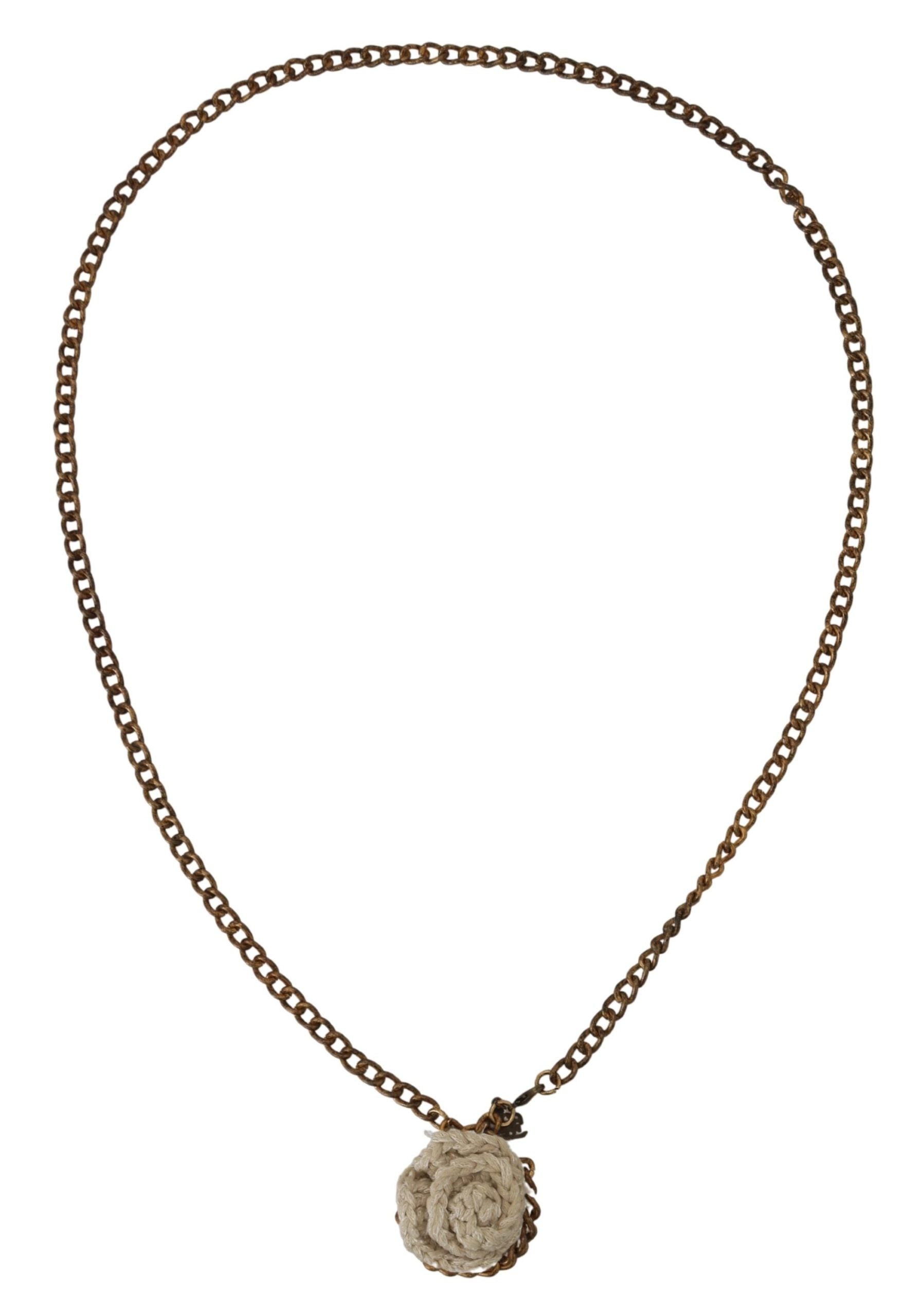 Ermanno Scervino Gold Tone Luxury Women's Necklace (Pre Owned)