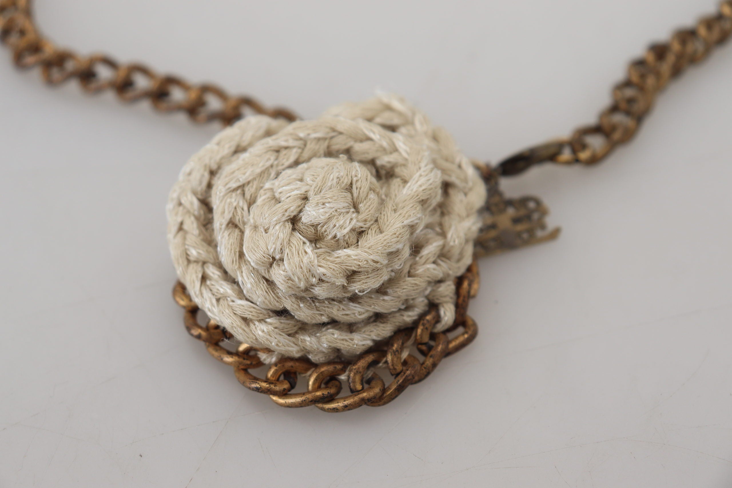 Ermanno Scervino Gold Tone Luxury Women's Necklace (Pre Owned)