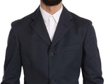 Romeo Gigli Elegant Blue Two-Piece Men's Suit