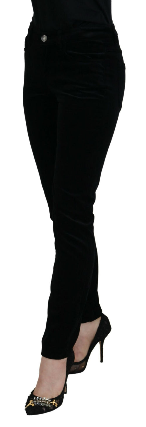 Dolce & Gabbana Chic Black Mid Waist Skinny Women's Jeans