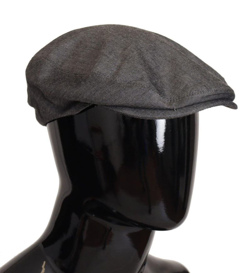 Dolce & Gabbana Elegant Gray Newsboy Men's Hat