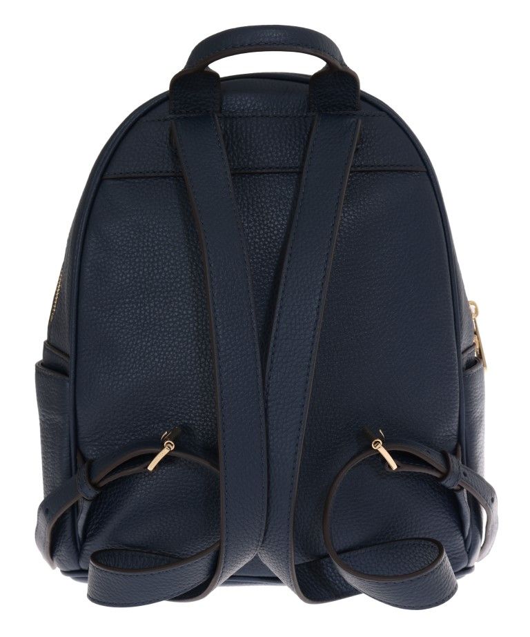 Michael Kors Elegant Leather ABBEY Backpack in Navy Women's Blue