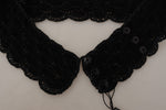 Dolce & Gabbana Elegant Black Crochet Corset Women's Top