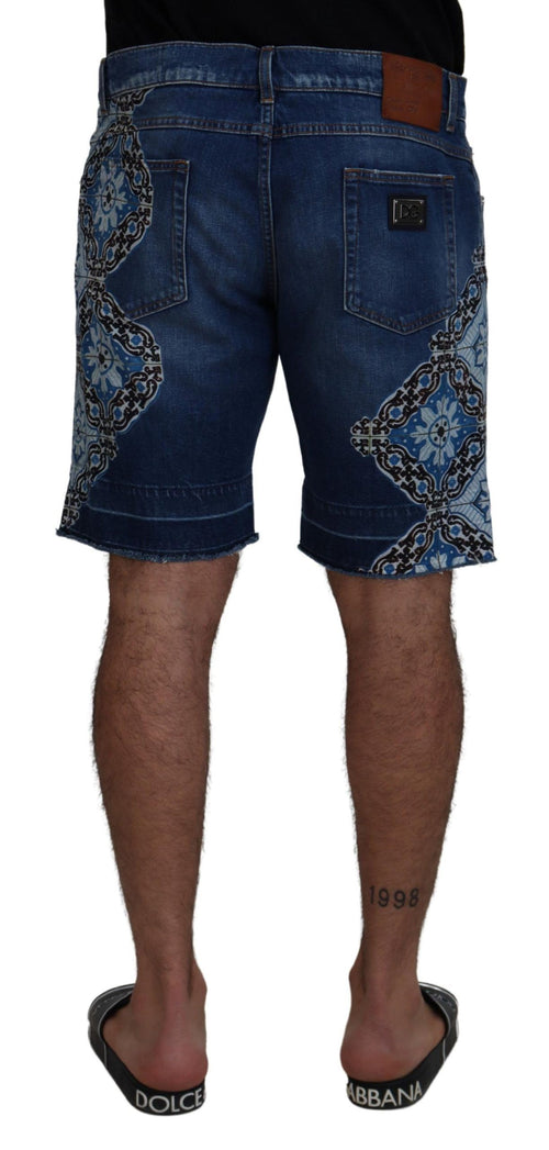 Dolce & Gabbana Elegant Slim Fit Denim Men's Shorts