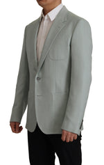 Dolce & Gabbana Elegant Slim Fit Cashmere Silk Blazer Men's Jacket