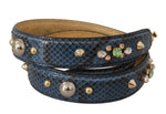 Dolce & Gabbana Elegant Leather Shoulder Bag Strap in Women's Blue