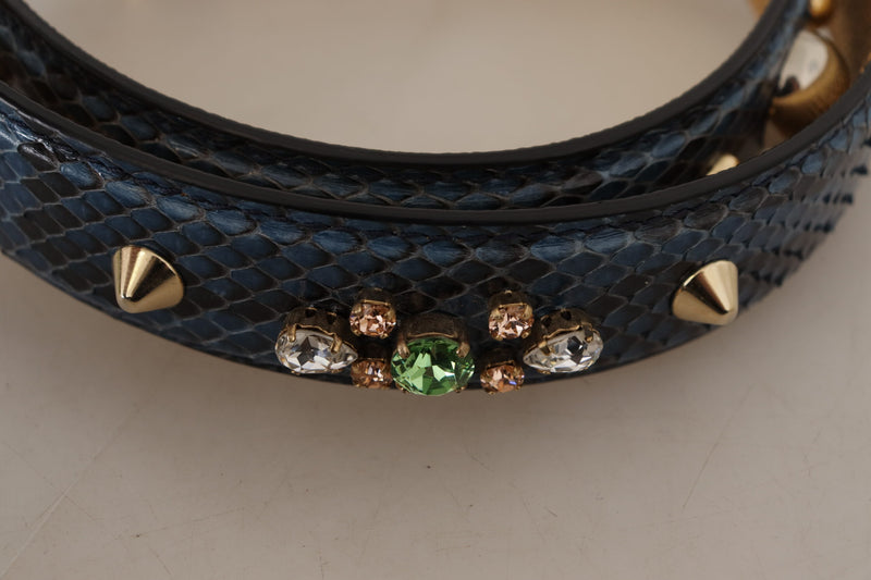 Dolce & Gabbana Elegant Leather Shoulder Bag Strap in Women's Blue