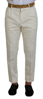 Dolce & Gabbana Elegant Off White Double Breasted Men's Suit