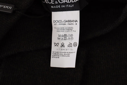 Dolce & Gabbana Elegant Cashmere Gray Tights | Winter Women's Luxury