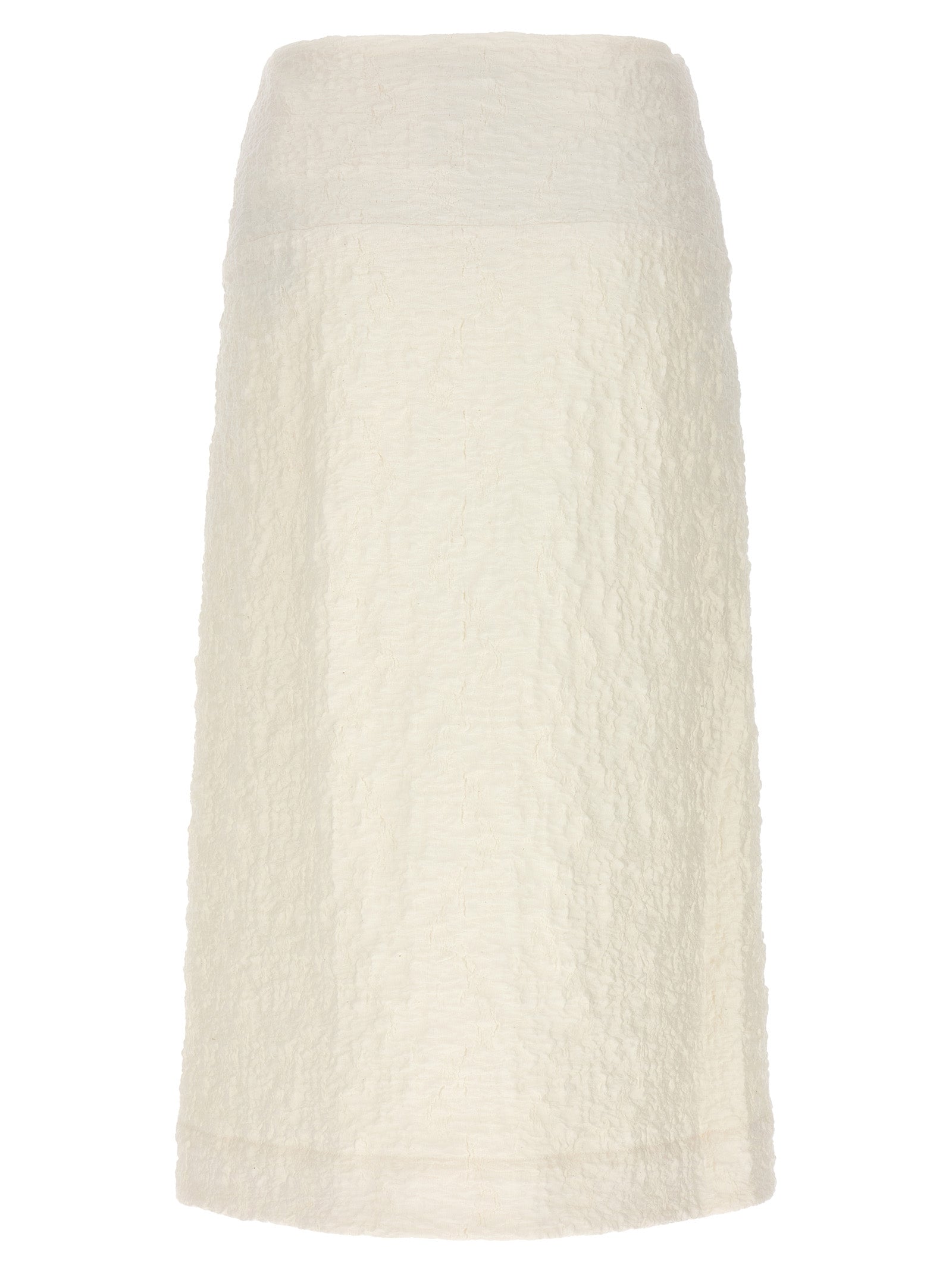 Jil Sander Women's Embossed Cotton Skirt