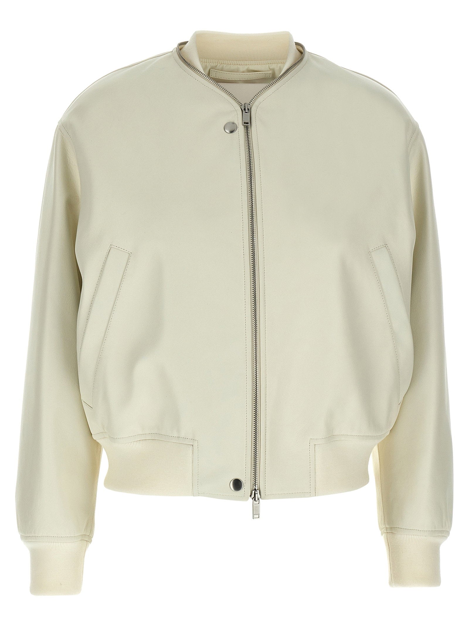 Jil Sander Women's Leather Bomber Jacket