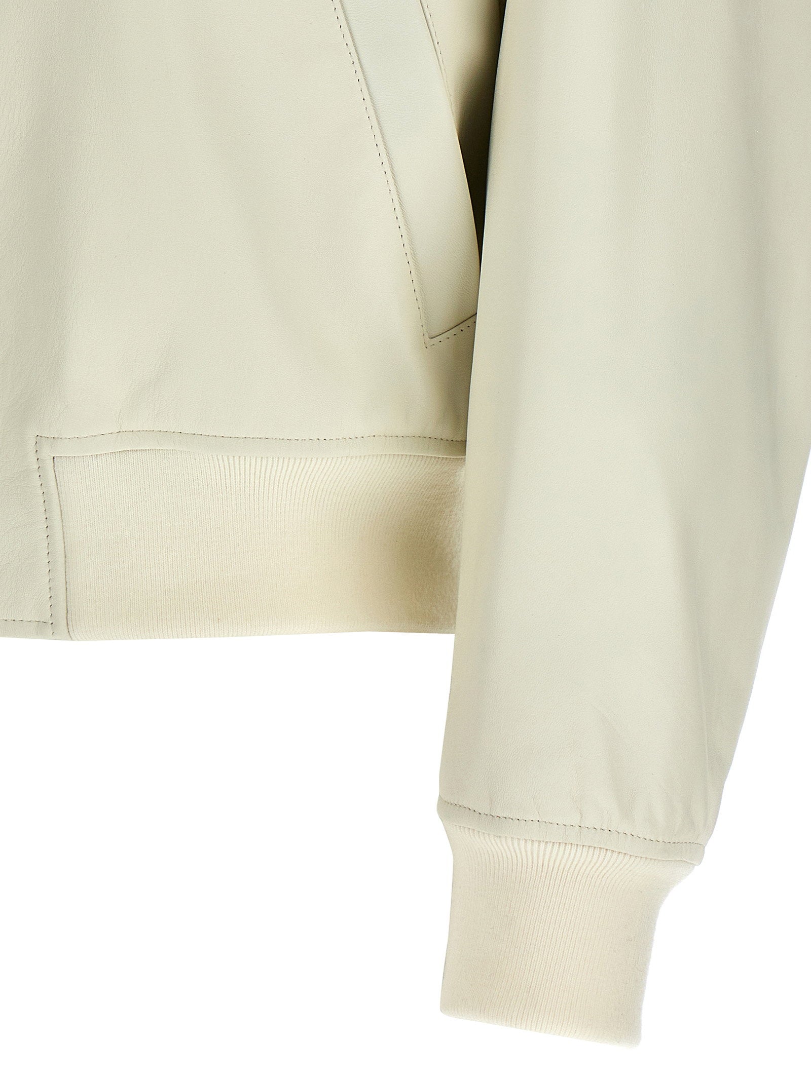 Jil Sander Women's Leather Bomber Jacket