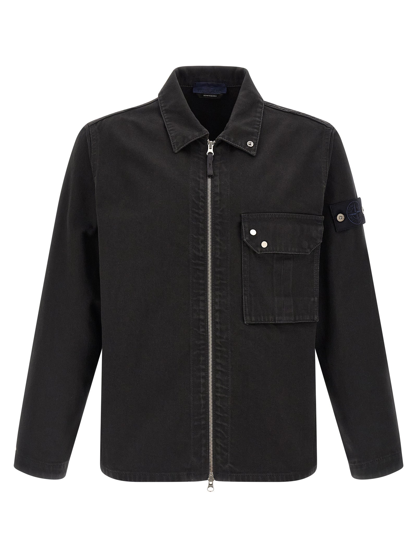 Stone Island Men's Denim Overshirt