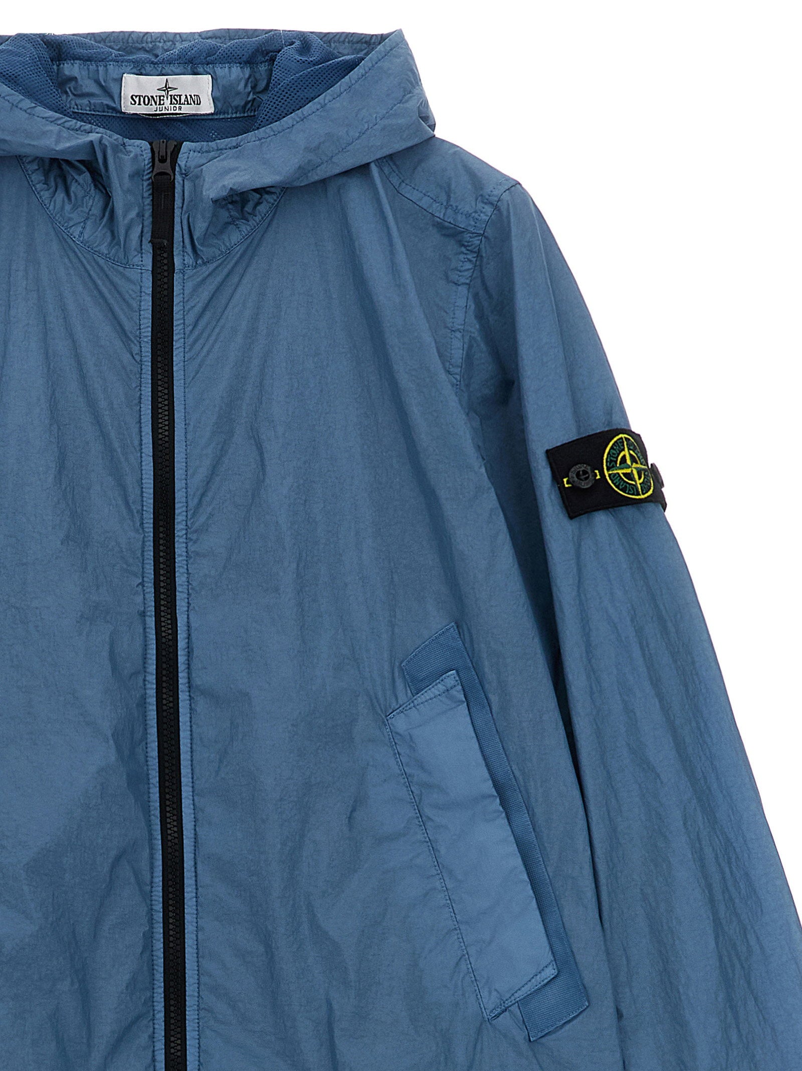 Stone Island Junior Boy's Crinkled Effect Nylon Jacket