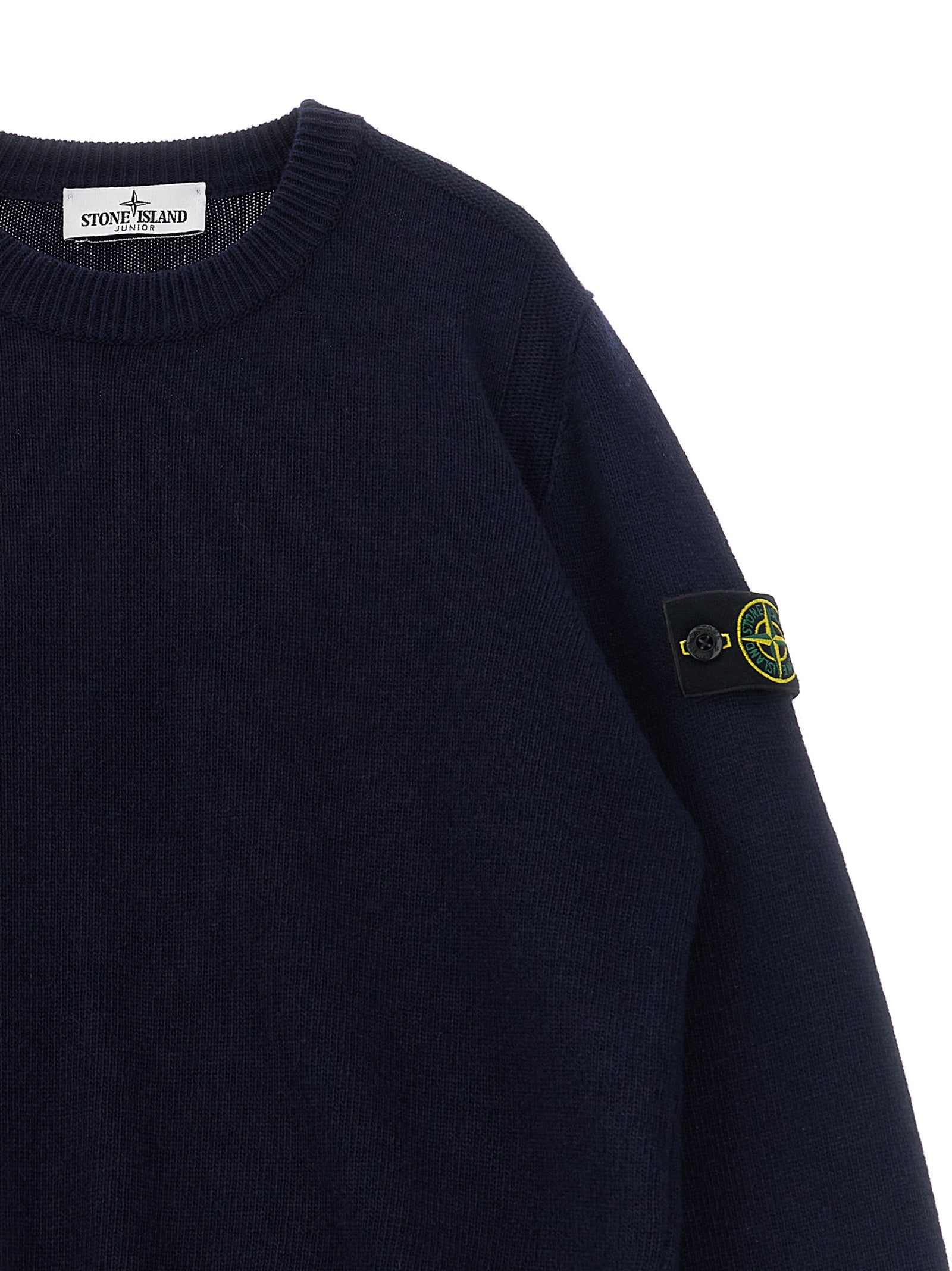 Stone Island Junior Boy's Badge Logo Sweater
