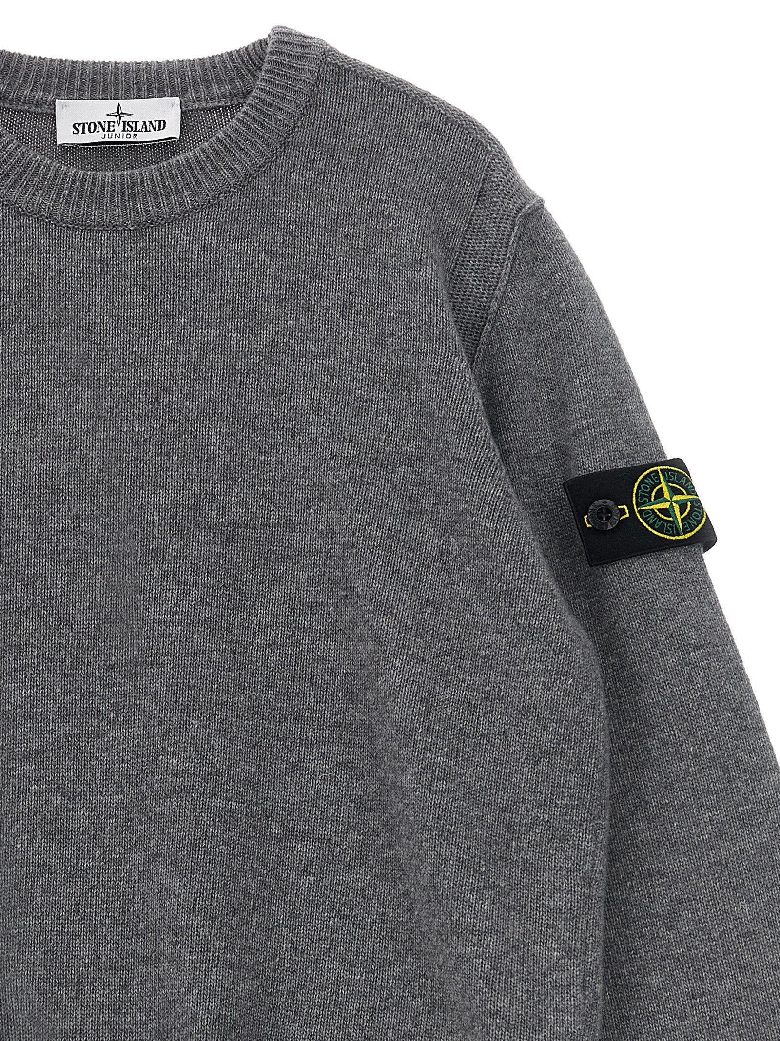 Stone Island Junior Boy's Badge Logo Sweater