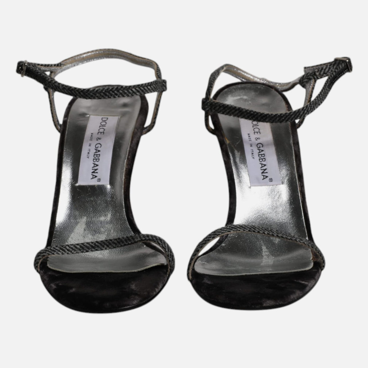 Dolce & Gabbana Black Ankle Strap High Heels Sandals Women's Shoes (Pre-Owned)