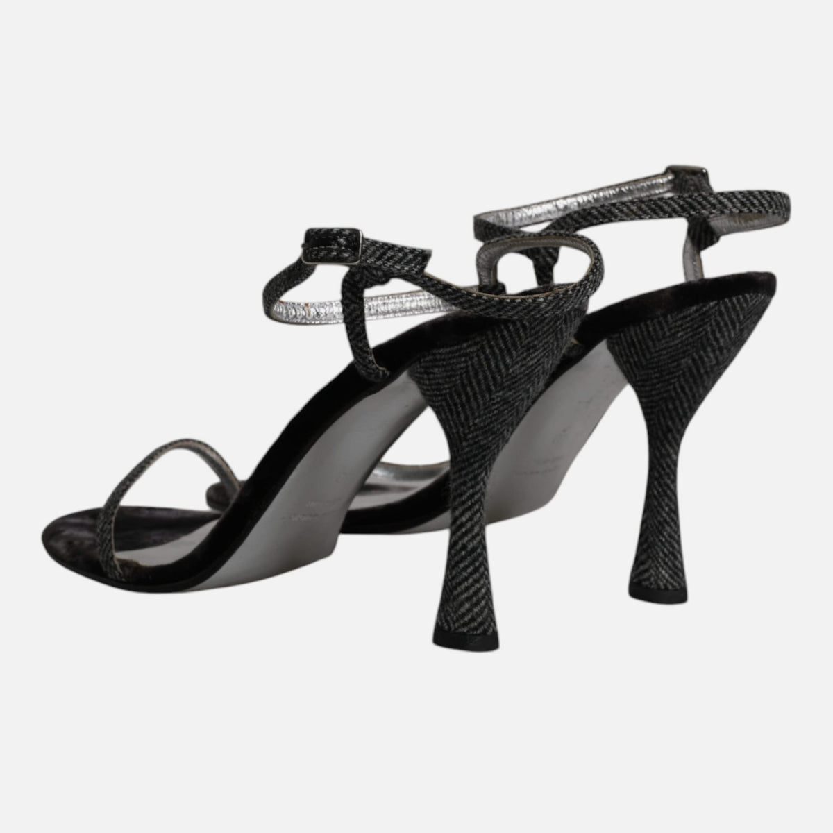 Dolce & Gabbana Black Ankle Strap High Heels Sandals Women's Shoes (Pre-Owned)