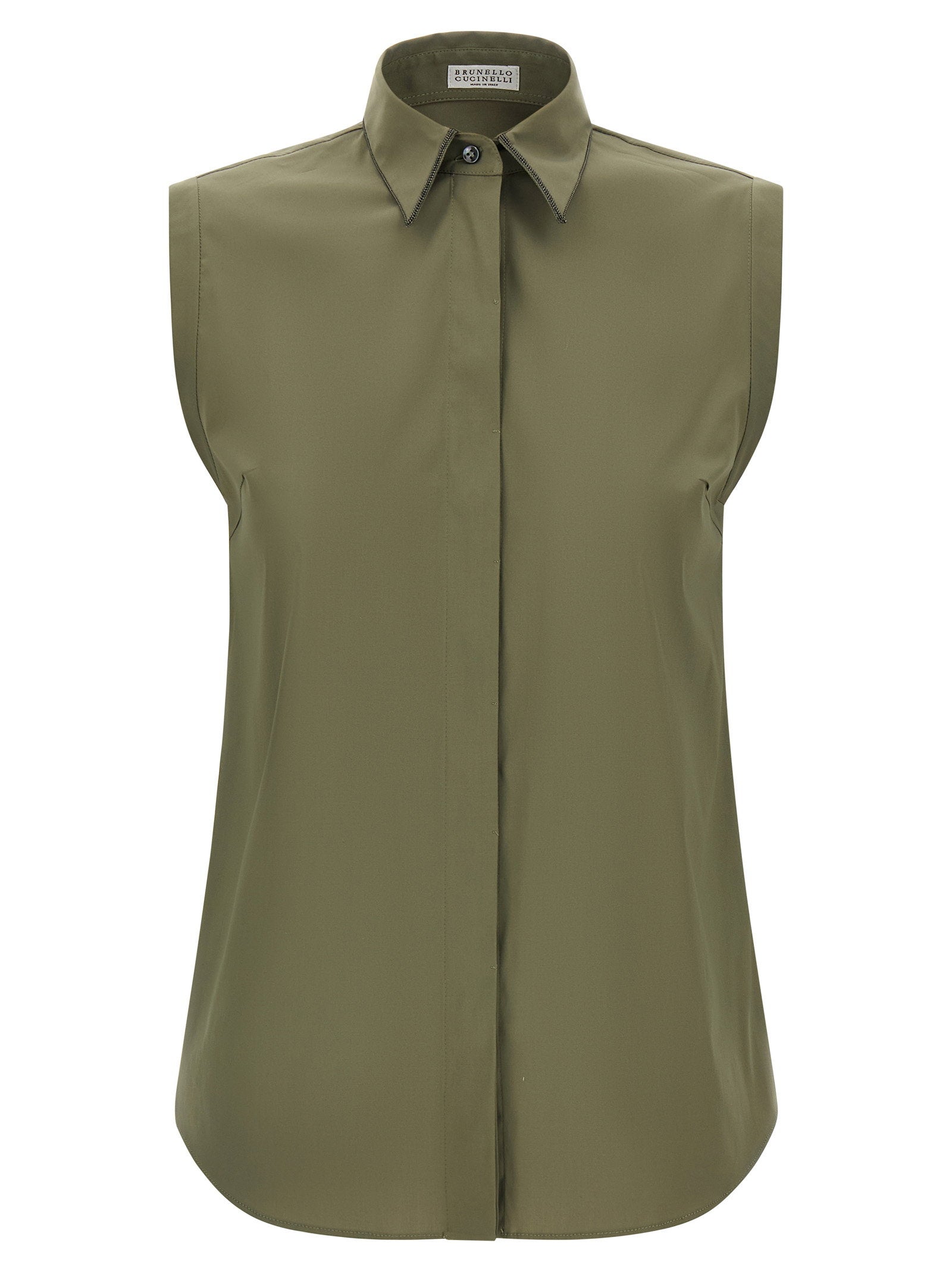 Brunello Cucinelli Women's Shiny Trim Shirt