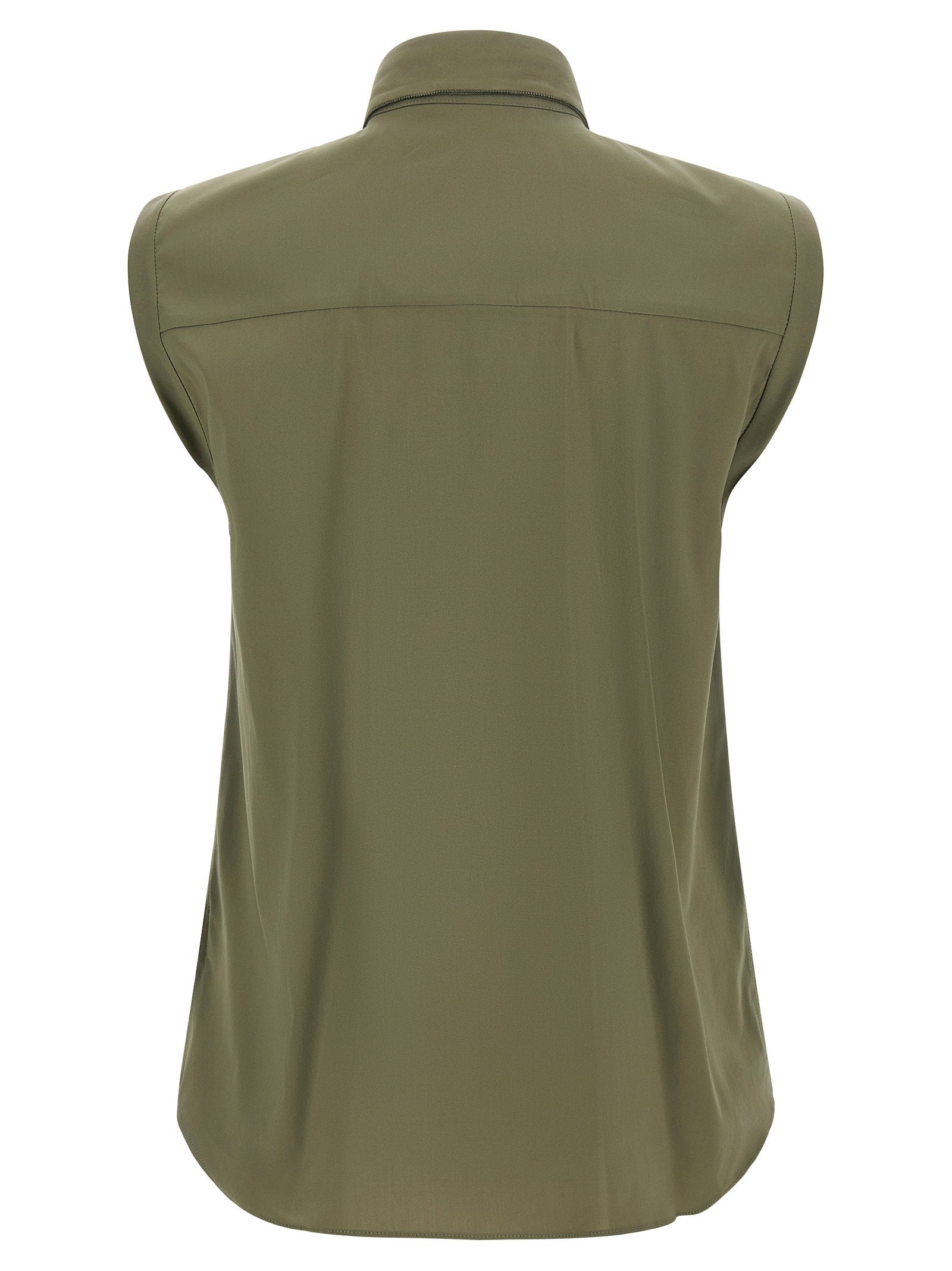 Brunello Cucinelli Women's Shiny Trim Shirt