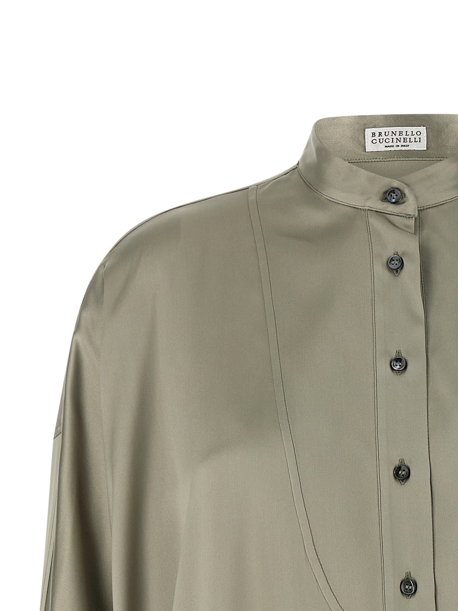Brunello Cucinelli Women's Korean Collar Shirt