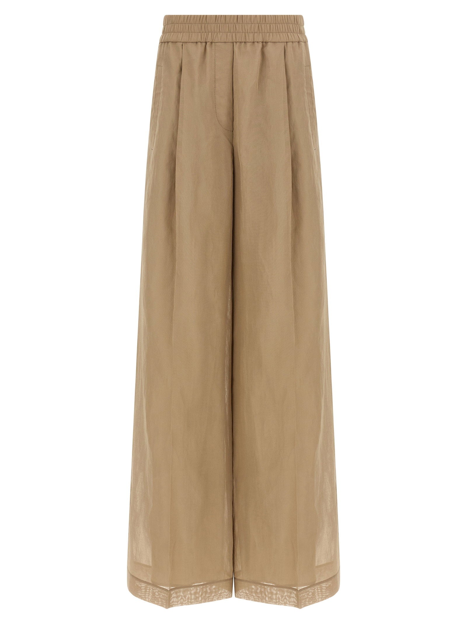 Brunello Cucinelli Women's Loose Track Pants