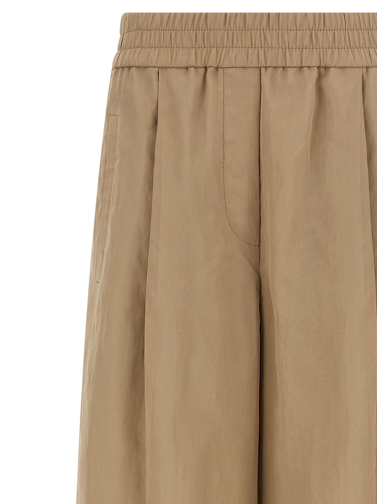 Brunello Cucinelli Women's Loose Track Pants
