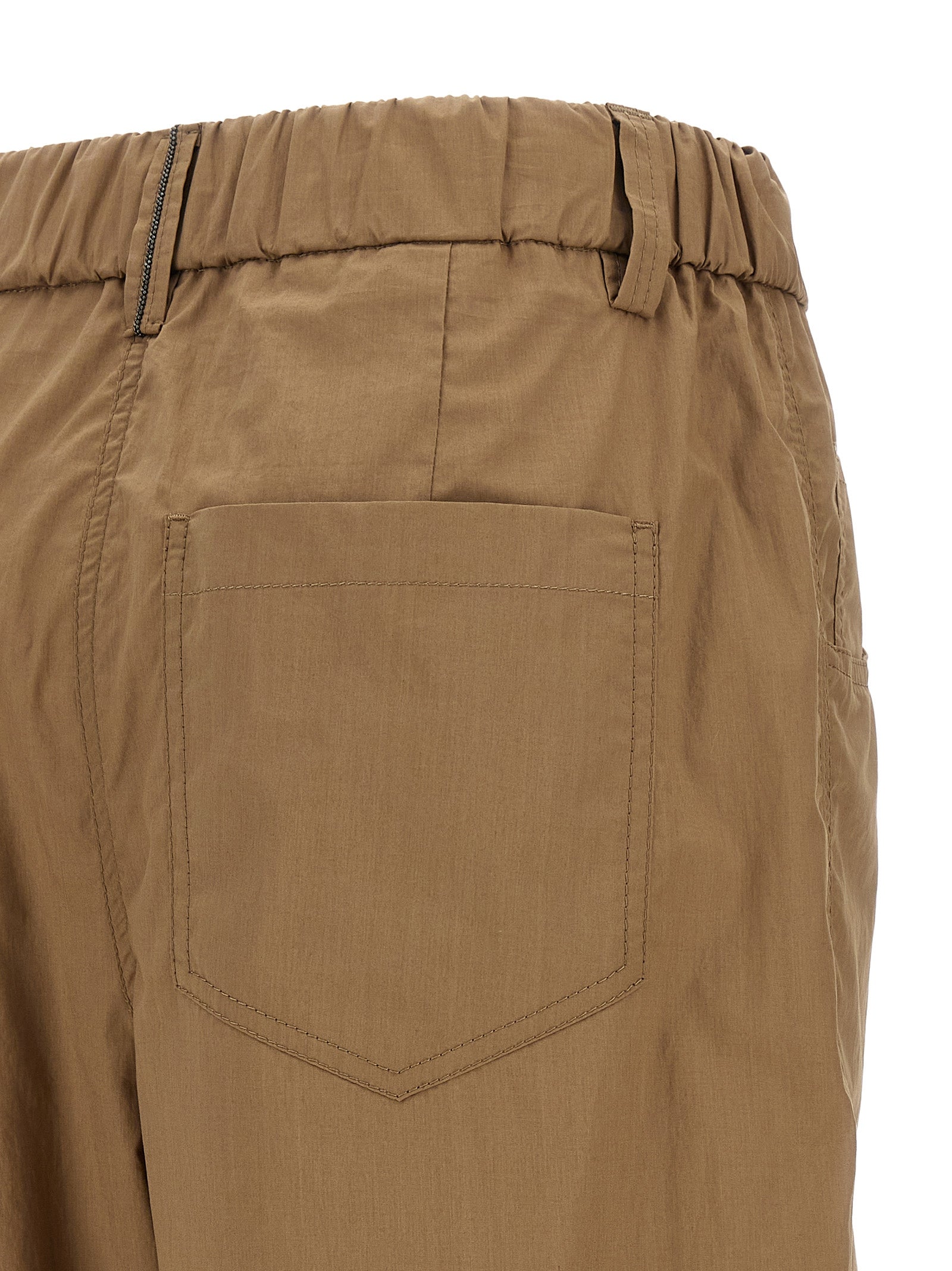 Brunello Cucinelli Women's Track Poplin Pants
