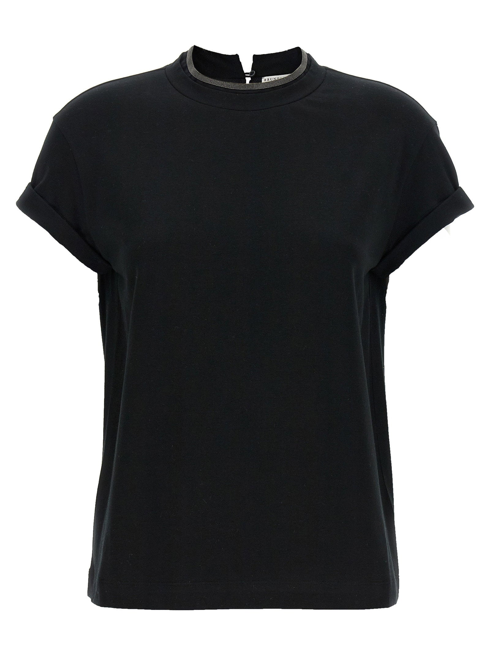 Brunello Cucinelli Women's Monile Crew-Neck T-Shirt