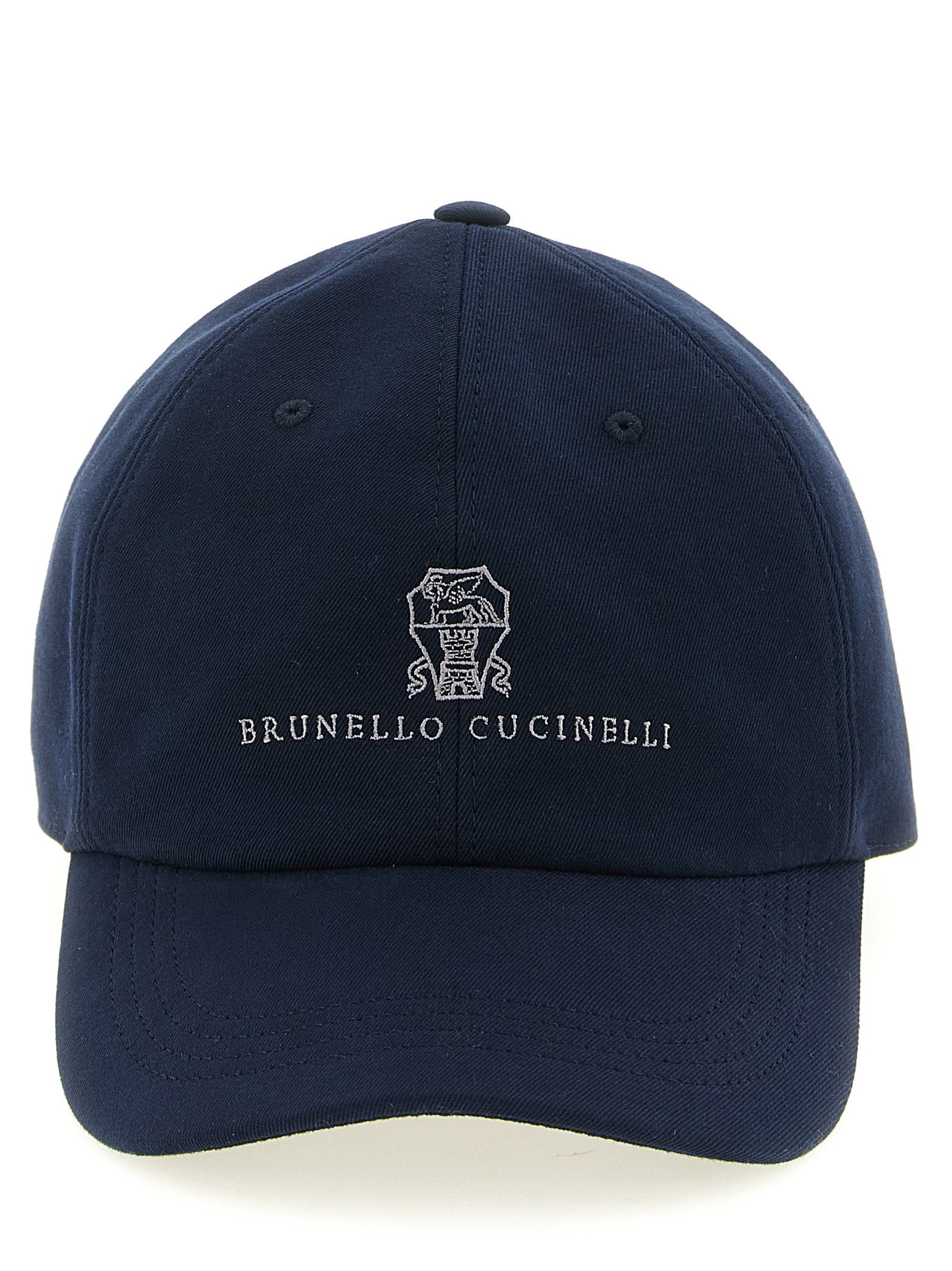 Brunello Cucinelli Men's Logo Embroidery Baseball Cap