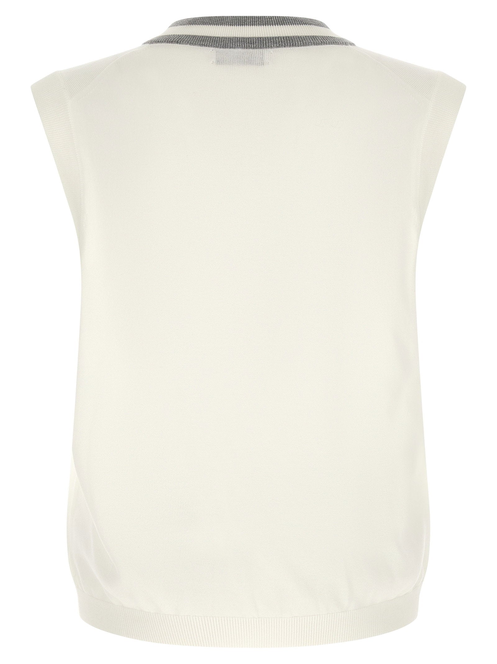 Brunello Cucinelli Men's Logo Patch Vest