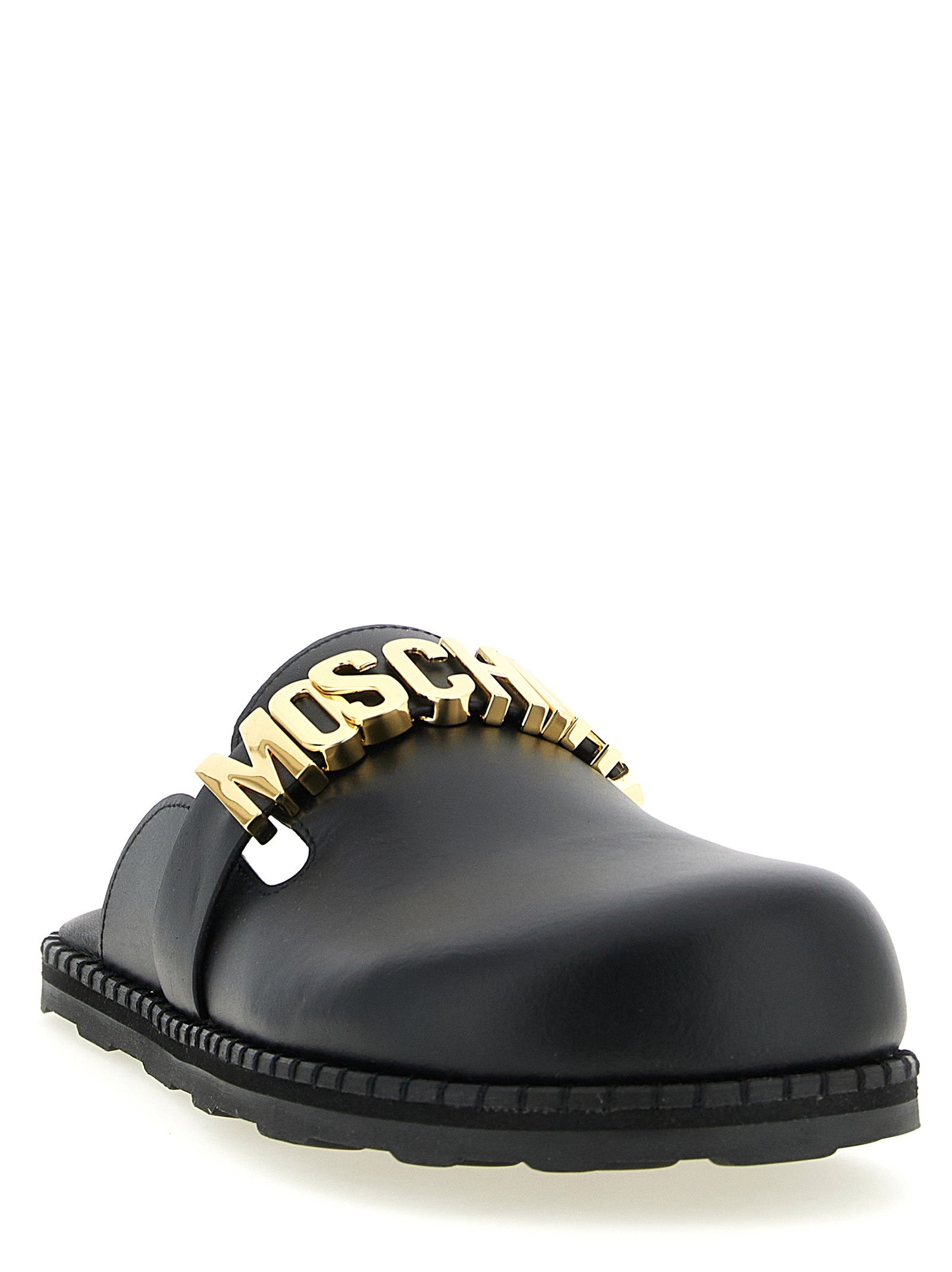 Moschino Women's Leather Sabots