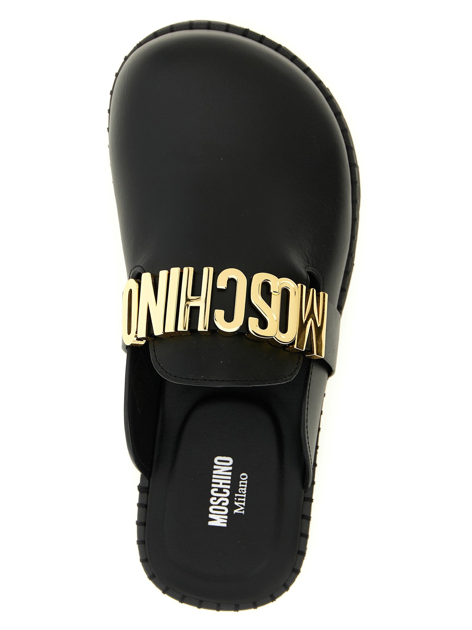 Moschino Women's Leather Sabots